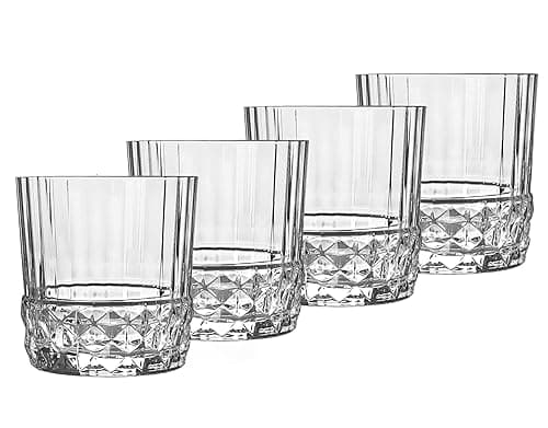 Bormioli Rocco America '20s 12.5 oz. Double Old Fashioned Glasses, Set of 4