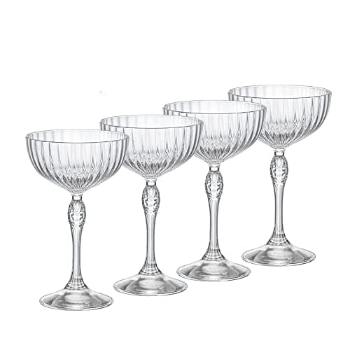 Bormioli Rocco America '20s 7.5 oz. Cocktail Coupe Glasses, Set of 4