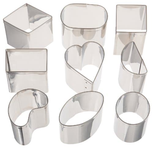 Ateco 9 pc Petit Four Cutter Set
