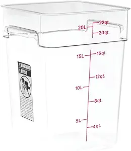 Cambro 22-Qt Classic Square Container