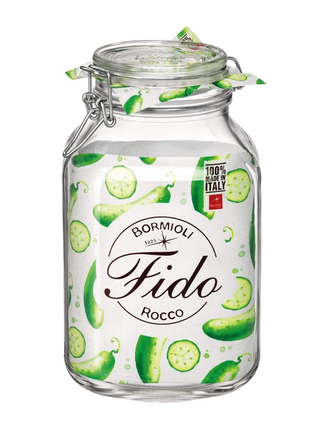 Bormioli Rocco Fido Square Jar, 3 Liter