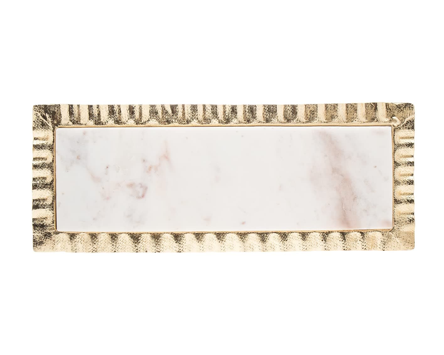 Godinger Marble Serving Tray Ripple Gold