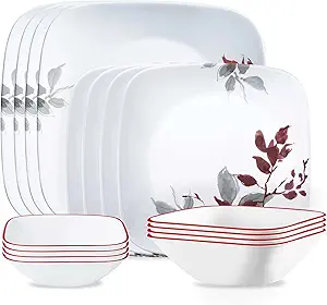 Corelle Kyoto Leaves 16pc Dinnerware Set