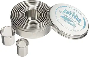 Ateco Plain Edge Round Cutters 11 Pc Set