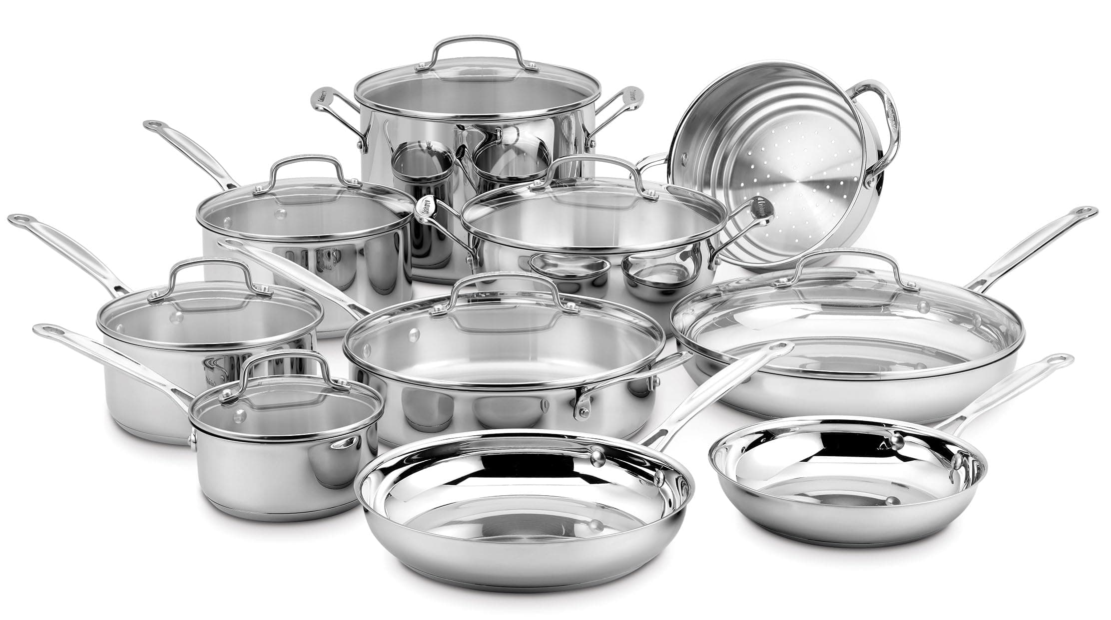 Cuisinart Chef's Classic 17-Piece Stainless Steel Cookware