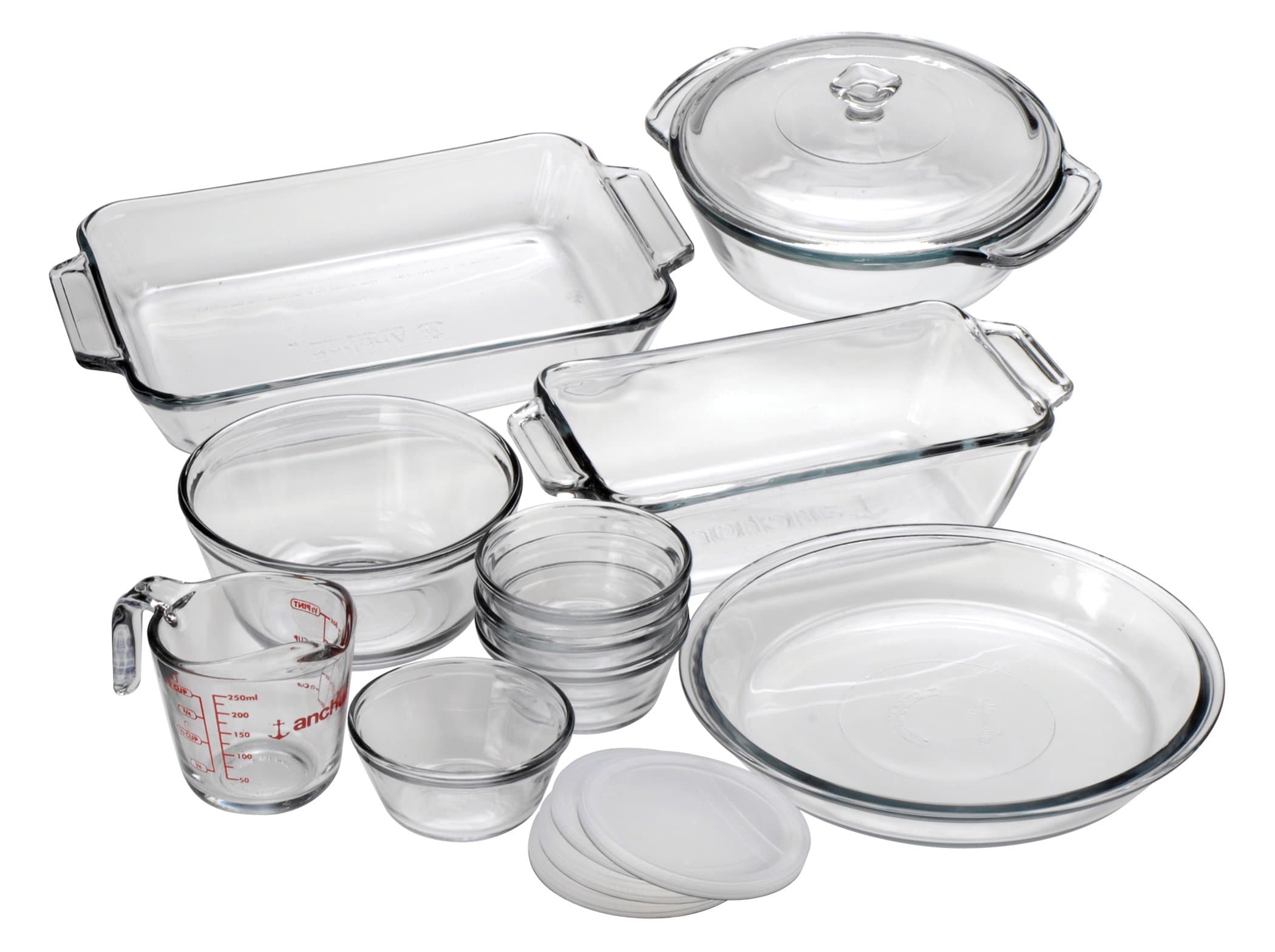Anchor Hocking Complete Glass Bakeware Set, 15-Piece