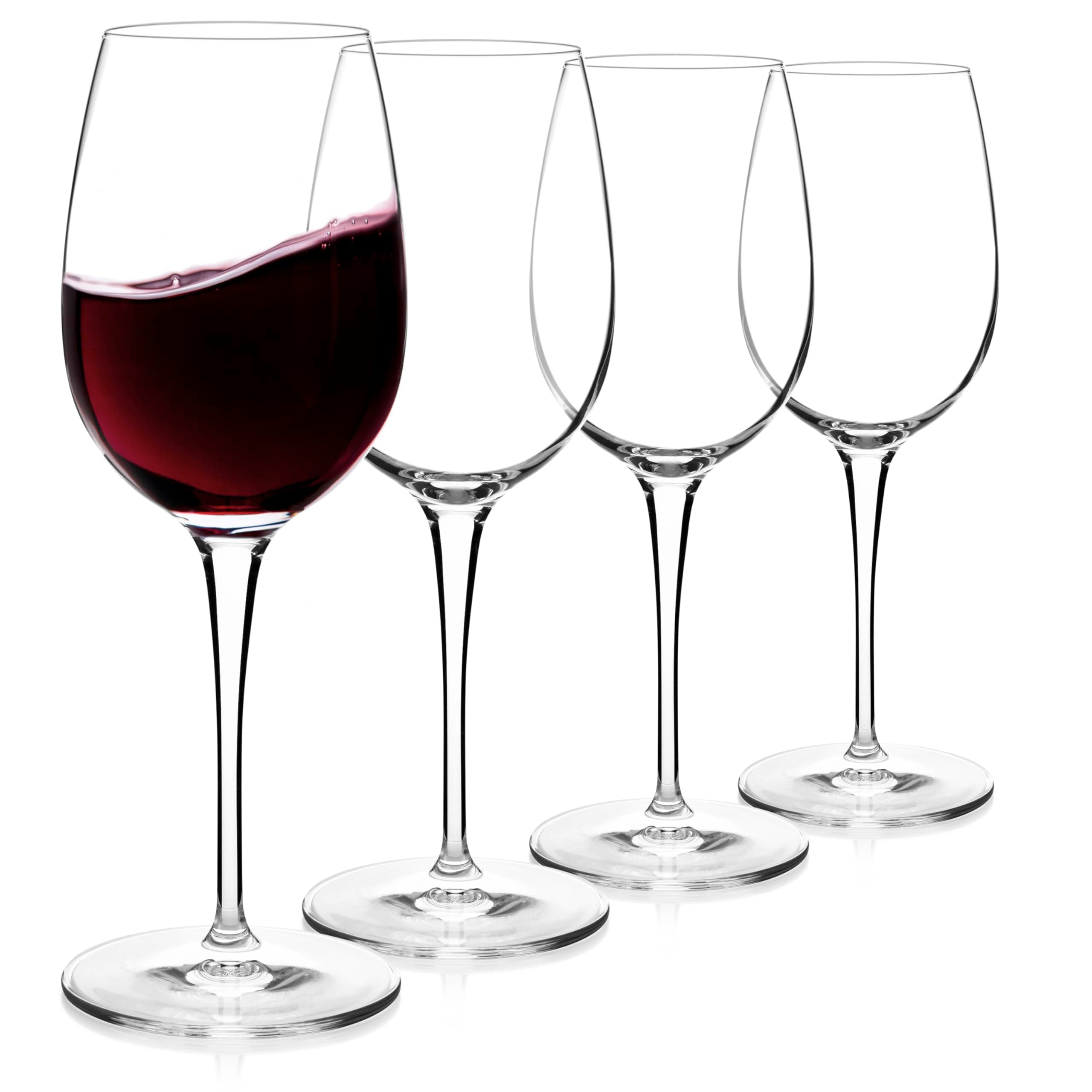 Luigi Bormioli Crescendo Bordeaux Wine Glasses, Set of 4, 20 Oz