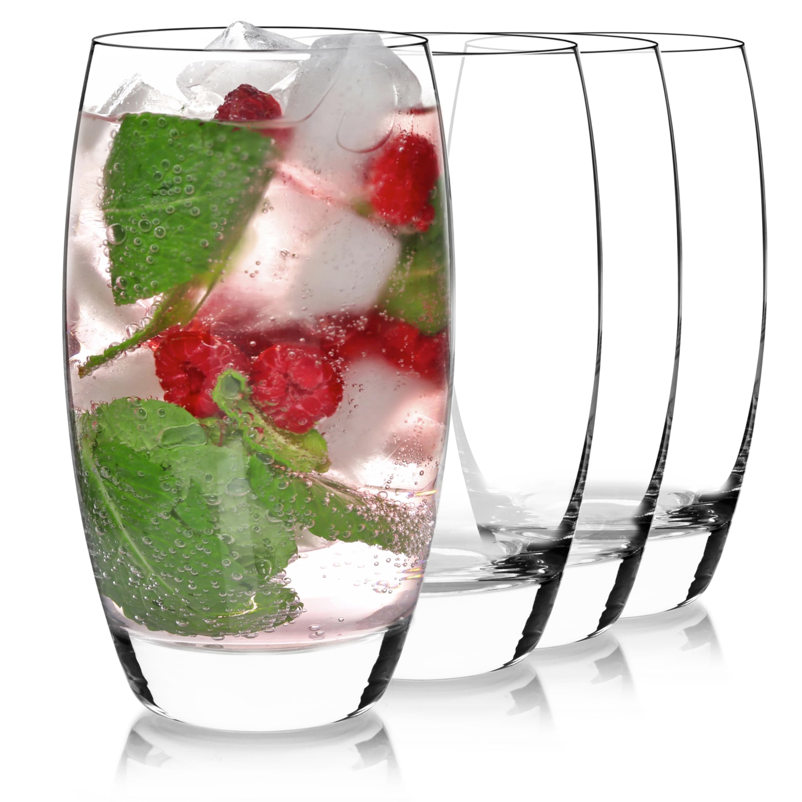 Luigi Bormioli Crescendo Highball Glasses, Set of 4, 20 Oz