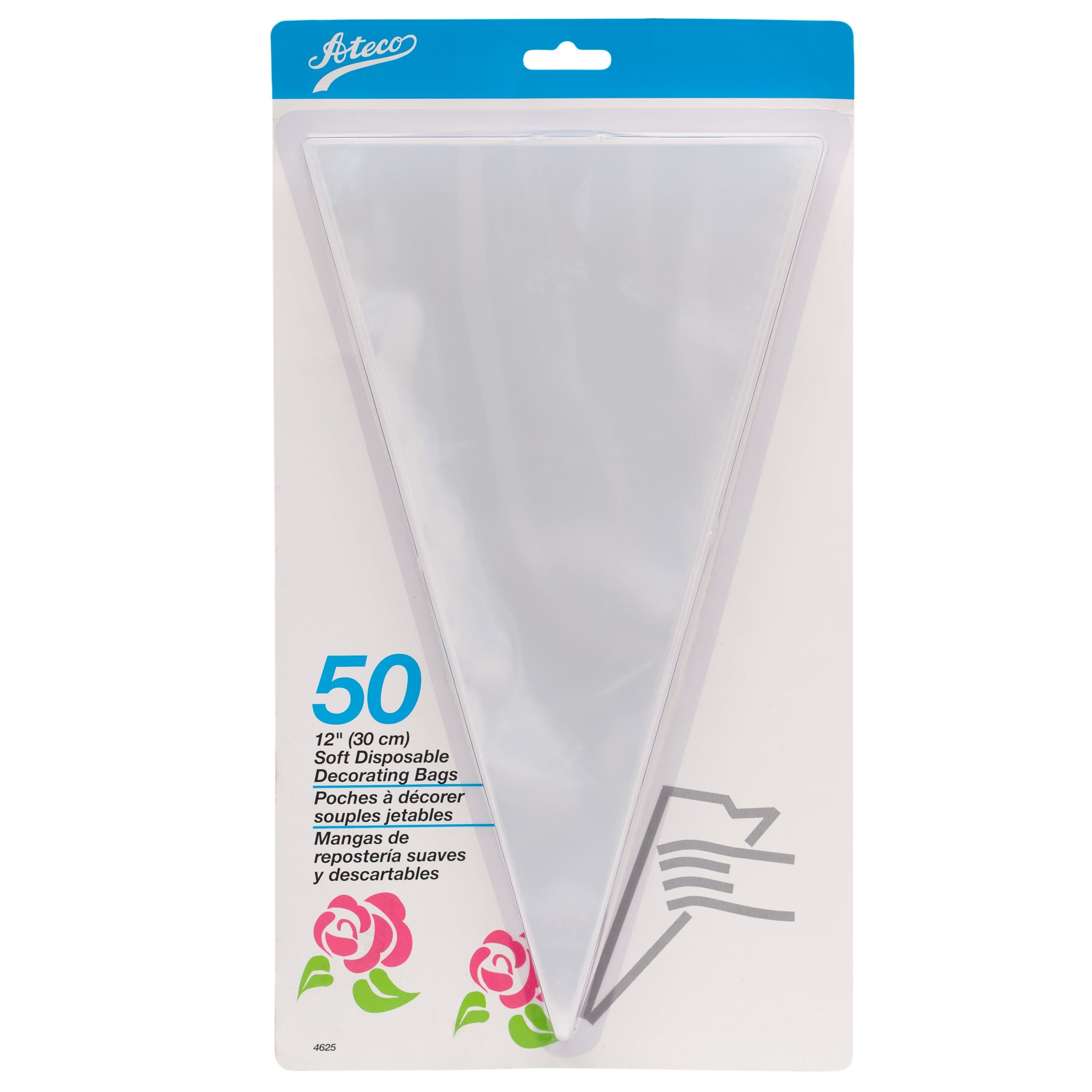 Ateco Soft Disposable Decorating Bags 12in 50pk