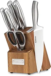 Cuisinart 7-Pc Essentials Cutlery Block Set with Built-in Sharpener