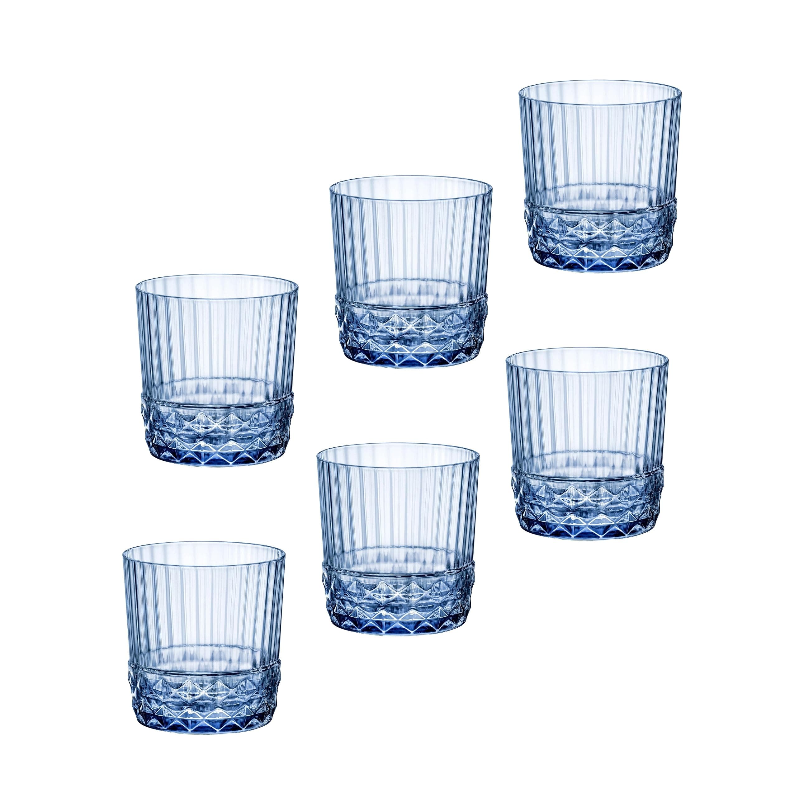Bormioli Rocco America '20s Sapphire Blue DOF Set of 6